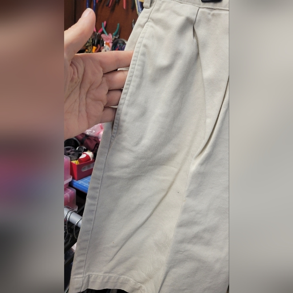 Polo Ralph Lauren 34 Khaki Shorts Vintsge 1990s Preowned 9" Inseam 26" Short Leg - Picture 3 of 11